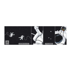 Fotótapéta Minta Öntapadós Deluxe Sticker - Kozmikus tánc - Absztrakció, Űrhajós, Világegyetem - 100x30 cm