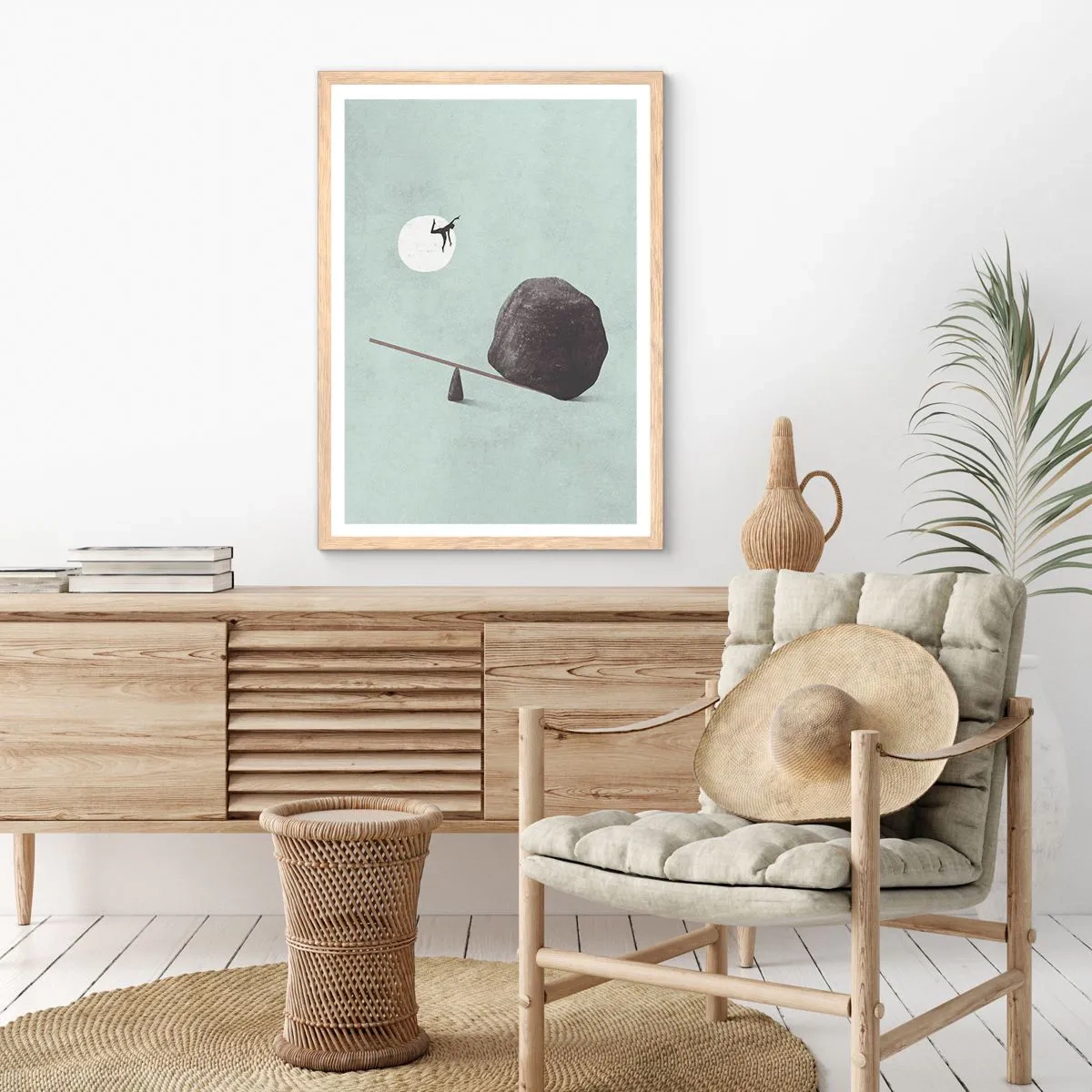 Poszter világos tölgy keretben - Valóra vált álom. - 70x100 cm