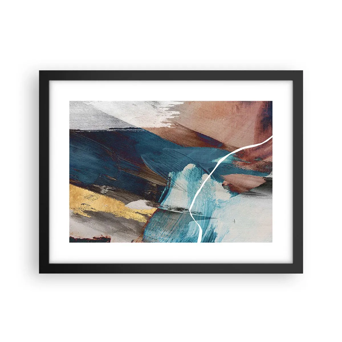 Poszter fehér keretben - Lelkesedéssel és energiával - 40x30 cm