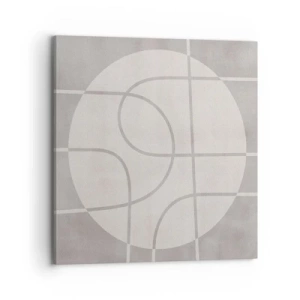 Vászonkép - Körkörös és egyenes - 70x70 cm