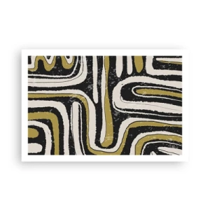 Poszter - Kompozíció: traktusok és sikátorok - 91x61 cm