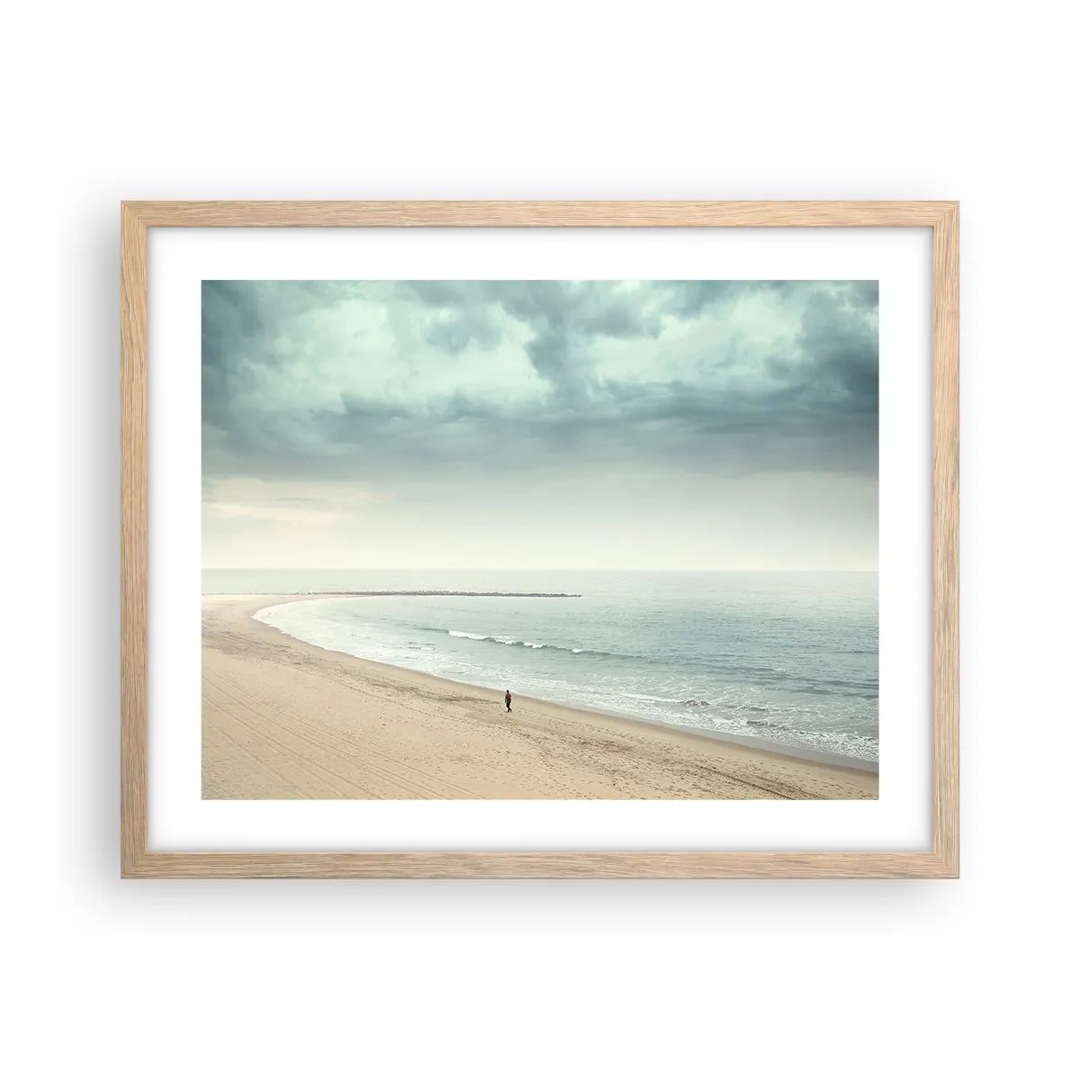 Poszter világos tölgy keretben - A békét keresve - 50x40 cm