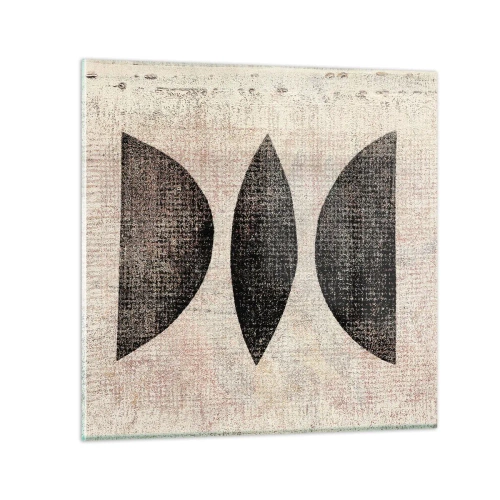 Üveg kép - Etnikai absztrakció - 60x60 cm