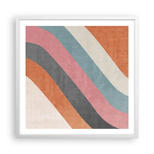 Poszter fekete keretben - Diagonális kompozíció - mozgás - 60x60 cm