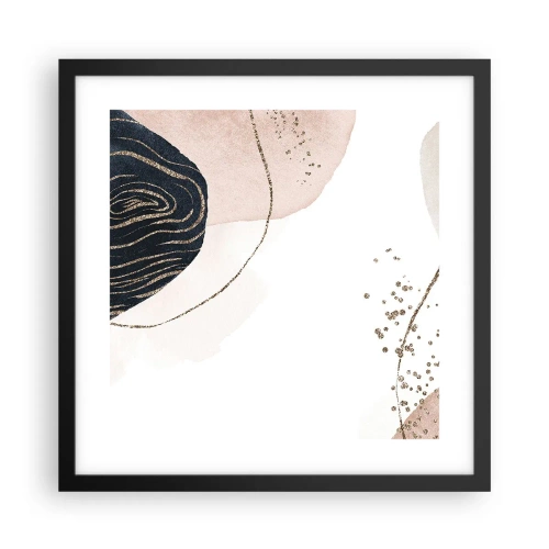 Poszter fehér keretben - Minden folyik - 40x40 cm