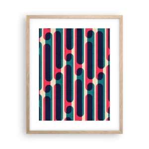 Poszter világos tölgy keretben - Mélységben és előre - 40x50 cm