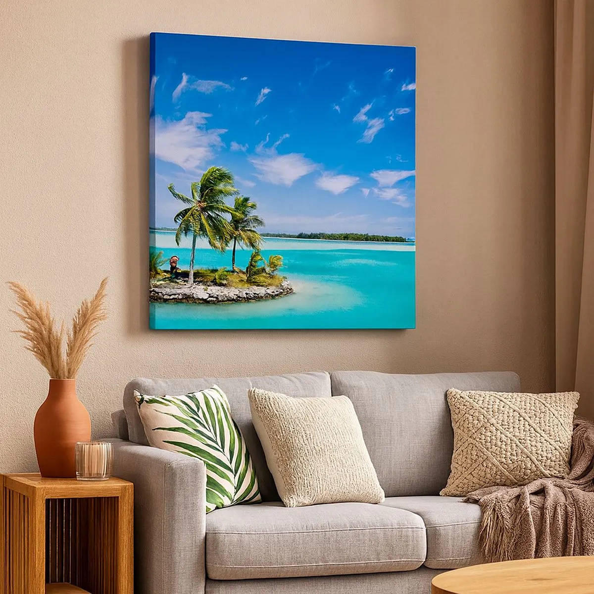 Vászonkép - Földi paradicsom - 30x30 cm