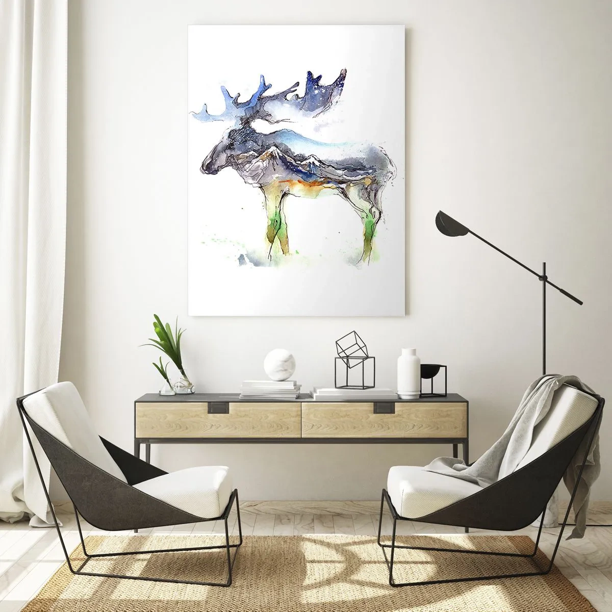 Üveg kép - Egy téli mese hőse - 70x100 cm