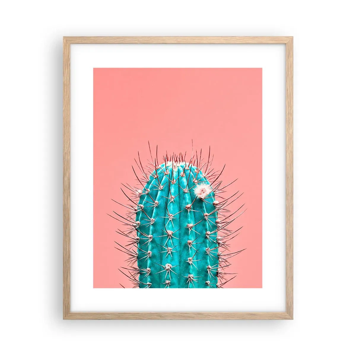 Poszter világos tölgy keretben - Csak nézz - 40x50 cm