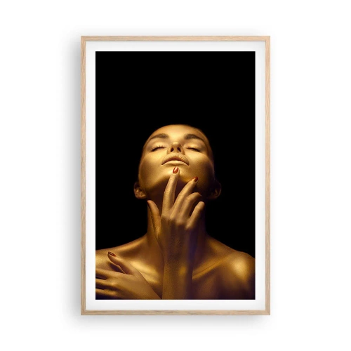 Poszter világos tölgy keretben - Mint az arany selyem - 61x91 cm