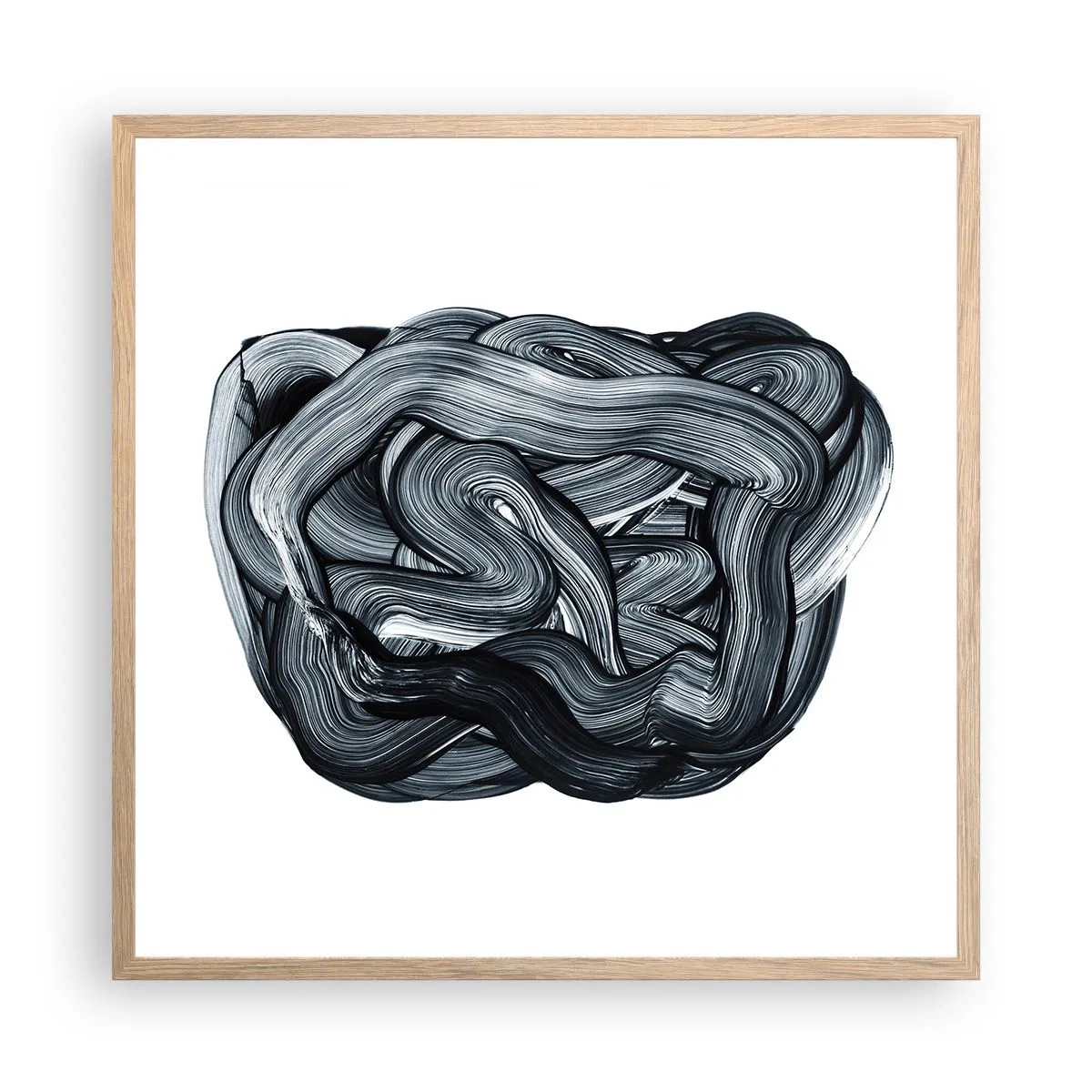Poszter világos tölgy keretben - Ez nem olyan egyszerű - 60x60 cm