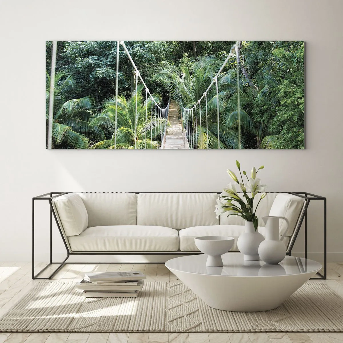Üveg kép - Üdvözöljük a dzsungelben! - 100x40 cm