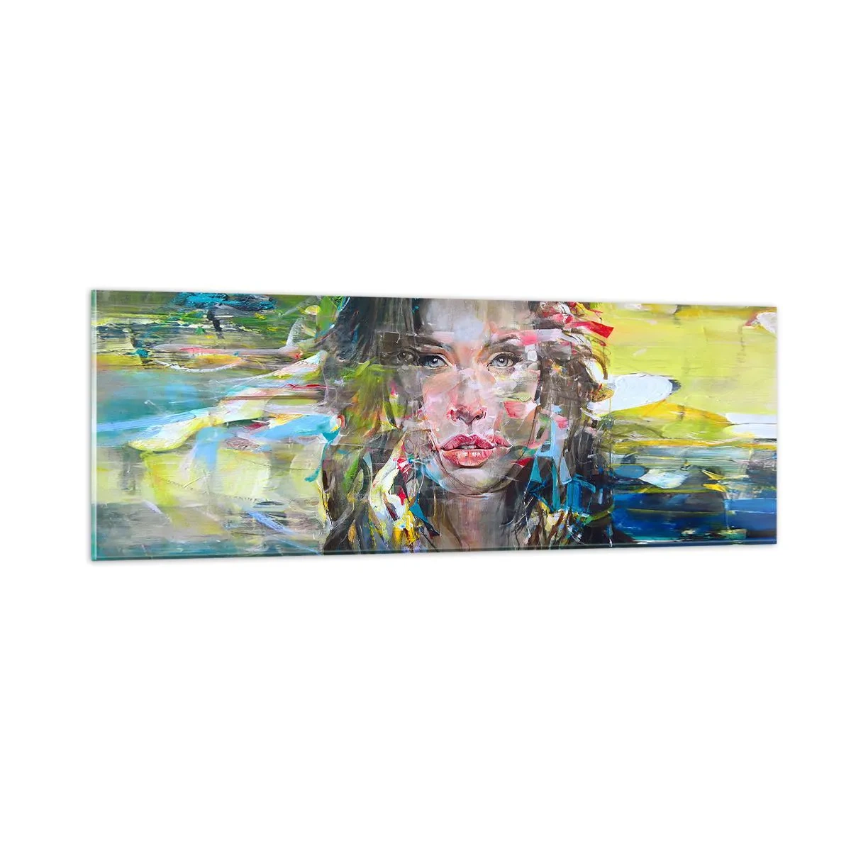 Üveg kép - A levegő függöny mögött - 90x30 cm