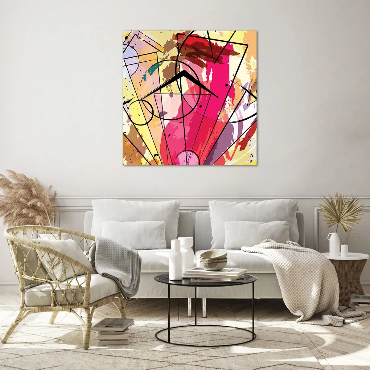 Üveg kép - Robbanás - 60x60 cm