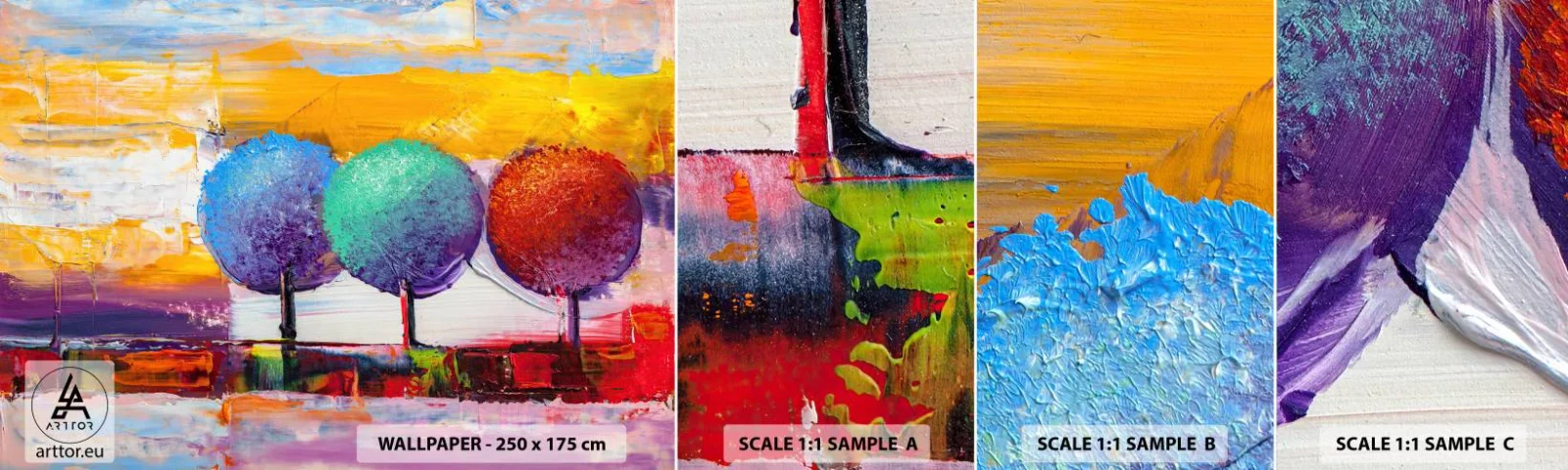 Fotótapéta Minta Öntapadós Deluxe Sticker - Három a magyar igazság - Tájkép, fák, Darab - 100x30 cm