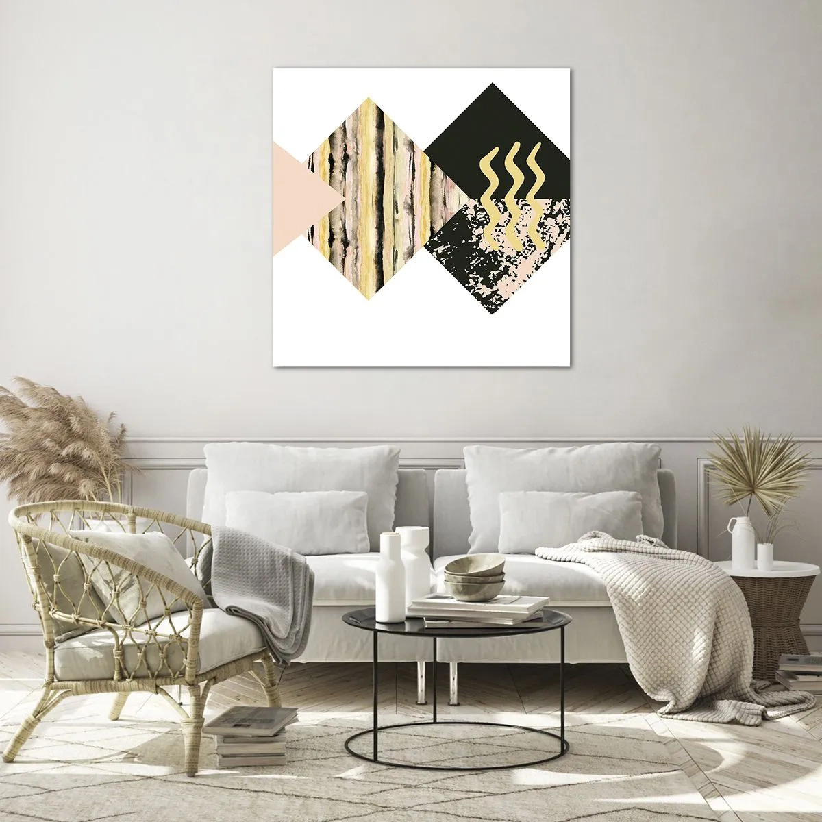 Üveg kép - Nem olyan egyszerű - 30x30 cm