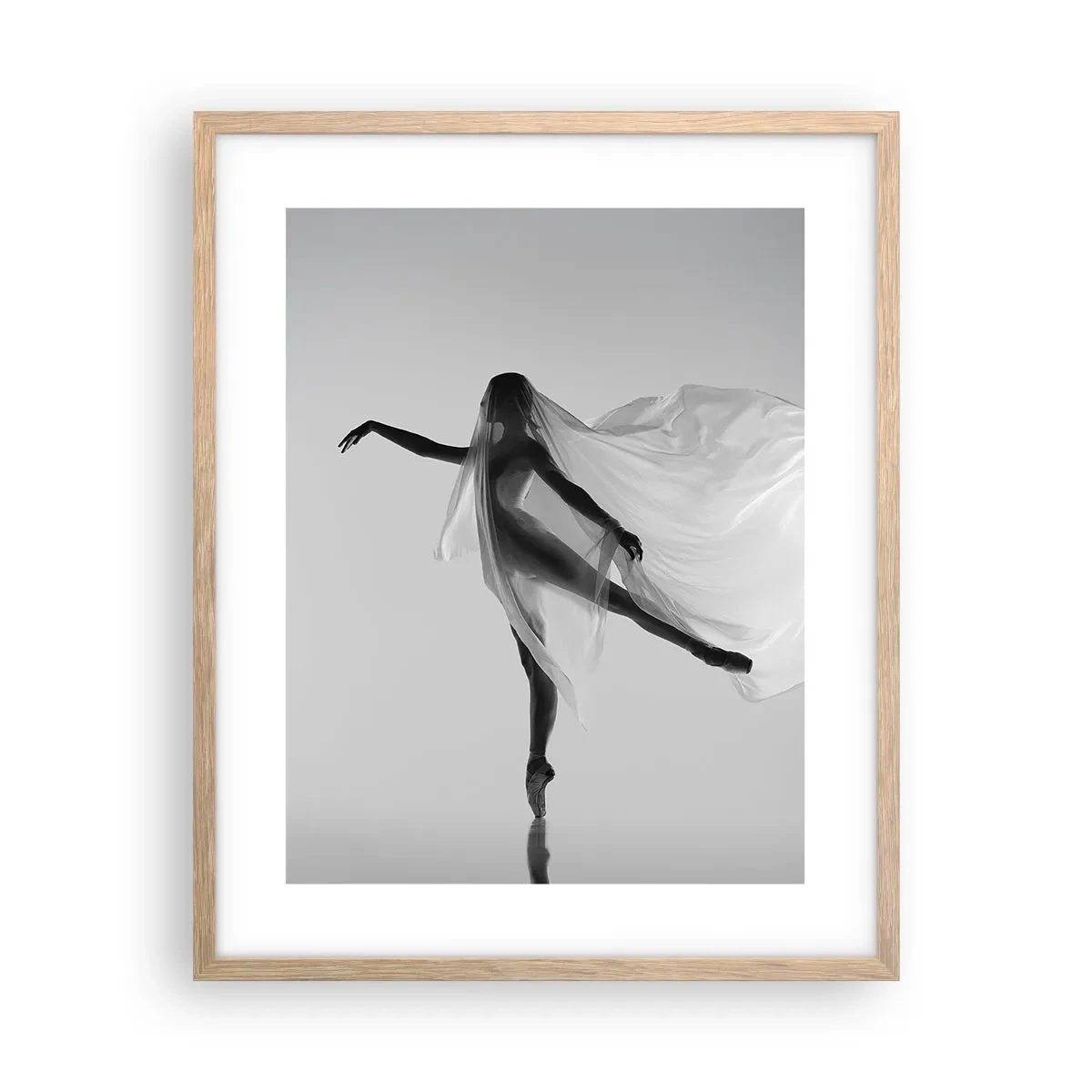 Poszter világos tölgy keretben - Könnyedség és kecsesség - 40x50 cm