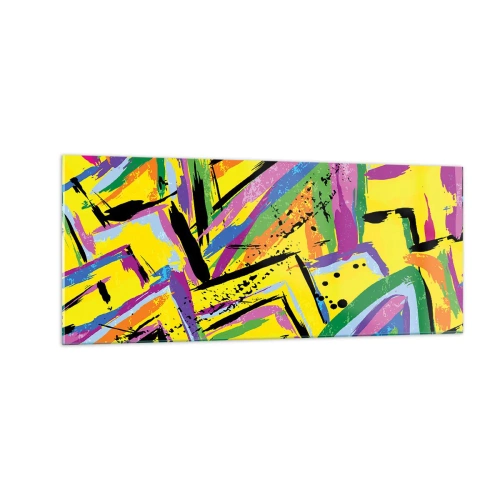 Üveg kép - Az örömében sikít - 100x40 cm