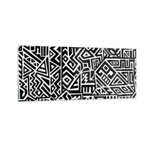 Üveg kép - Kolumbusz előtti kompozíció - 100x40 cm