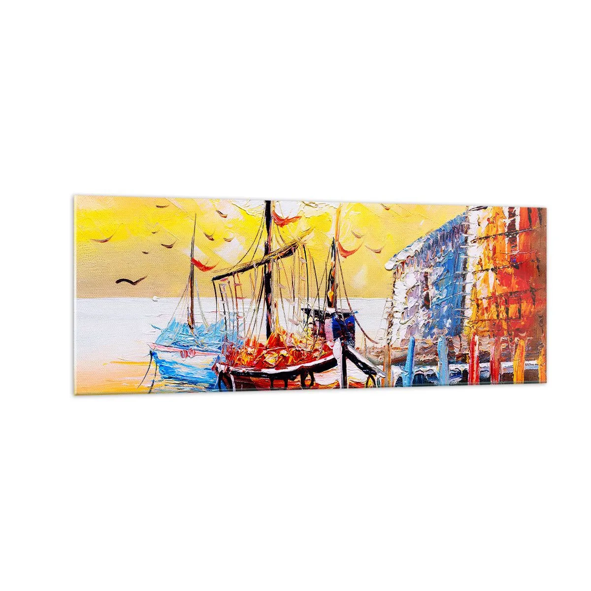 Üveg kép - Boldog visszatérés - 140x50 cm