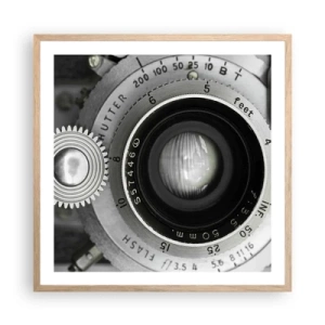 Poszter világos tölgy keretben - Történet Hollywoodról - 60x60 cm