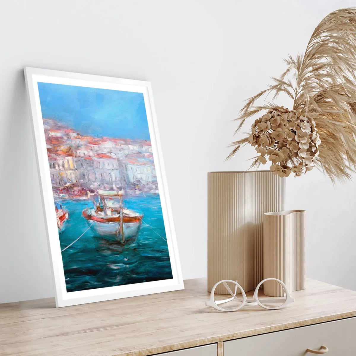 Poszter fekete keretben - Olasz öböl - 50x70 cm