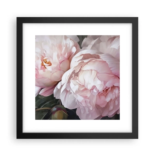 Poszter fehér keretben - Virágba borulva - 30x30 cm