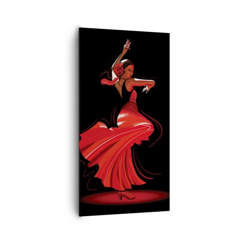 Vászonkép - A flamenco tüzes szelleme - 65x120 cm