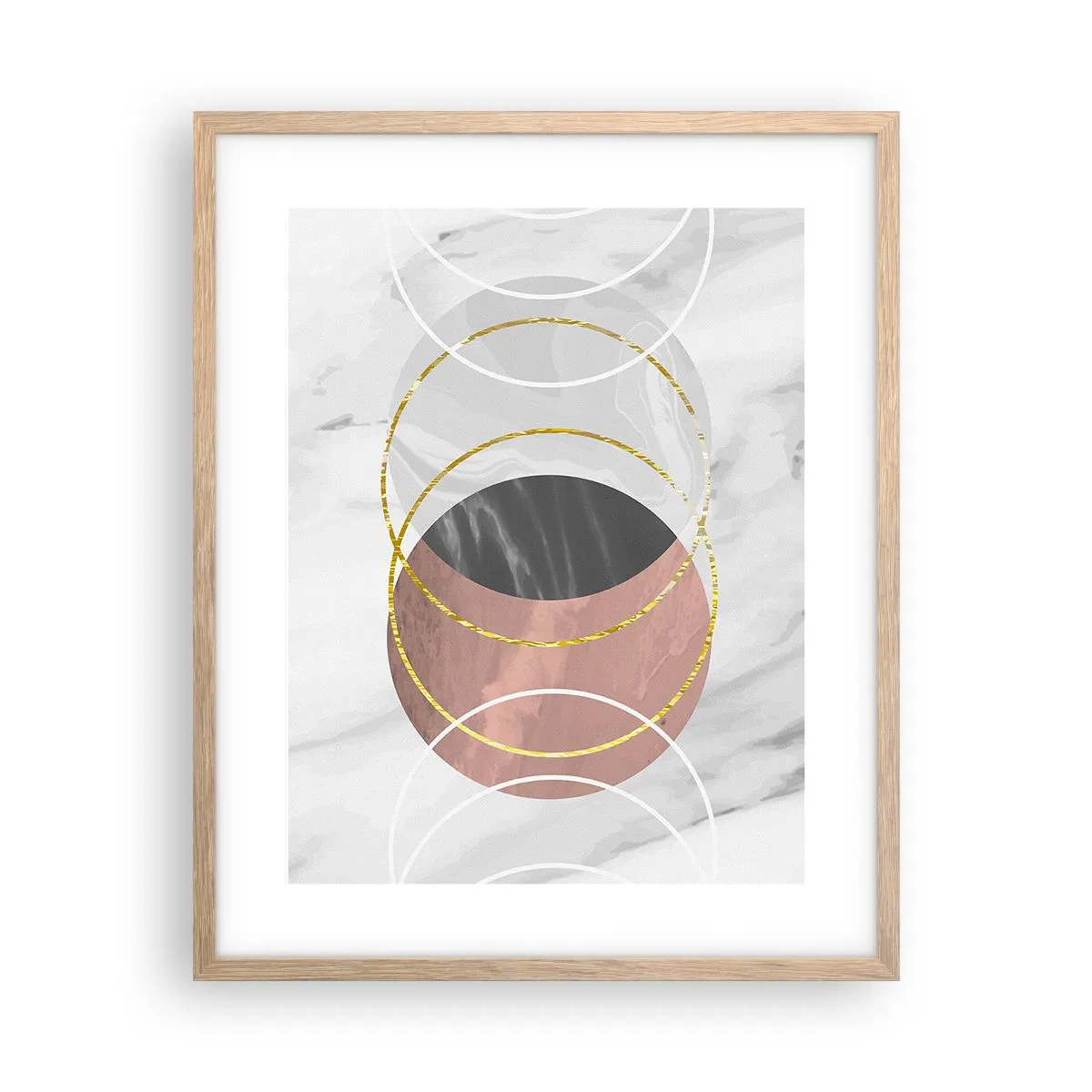 Poszter világos tölgy keretben - A szférák zenéje - 40x50 cm