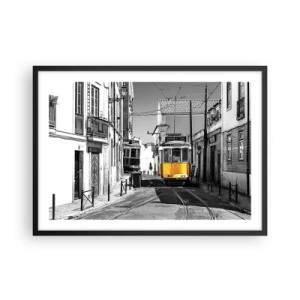 Poszter fehér keretben - Lisszabon szelleme - 70x50 cm