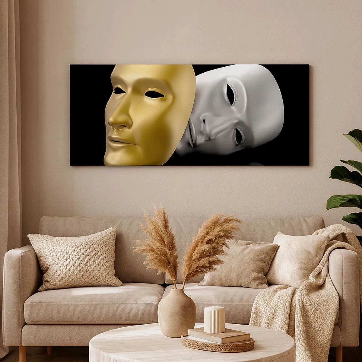 Vászonkép - Az élet színház - 100x40 cm