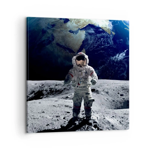 Vászonkép - Üdvözlet a Holdról - 60x60 cm