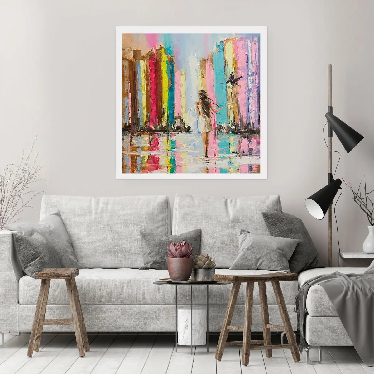Poszter - Kövessél - 60x60 cm
