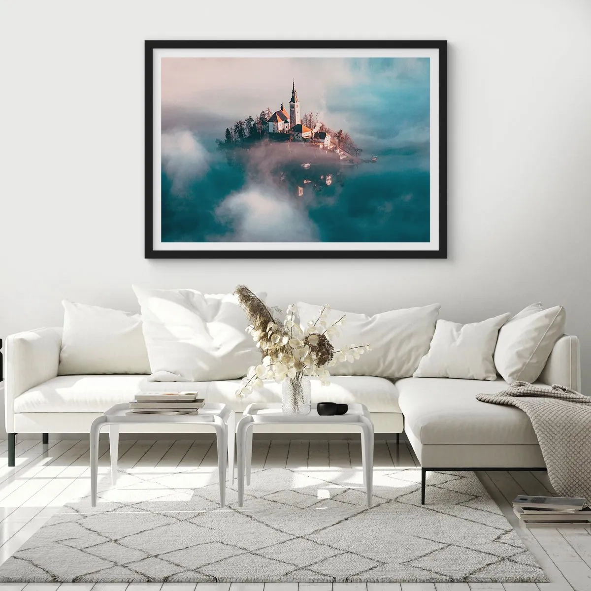 Poszter fehér keretben - Álomsziget - 70x50 cm