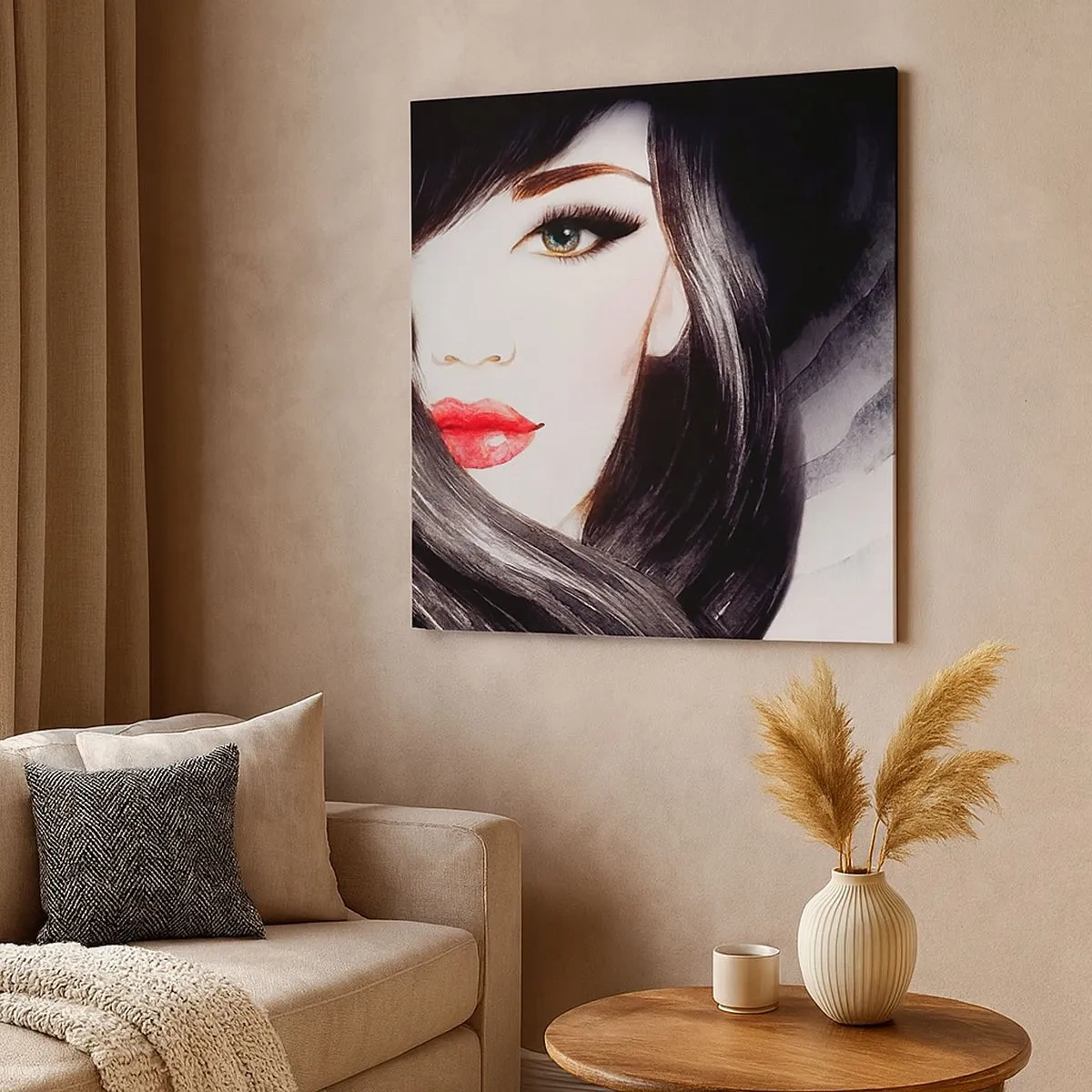 Vászonkép - Zafír tekintet - 30x30 cm