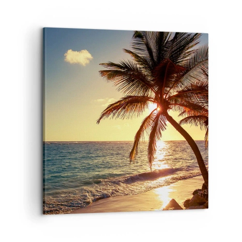 Vászonkép - Nyár a pálmafák alatt - 60x60 cm