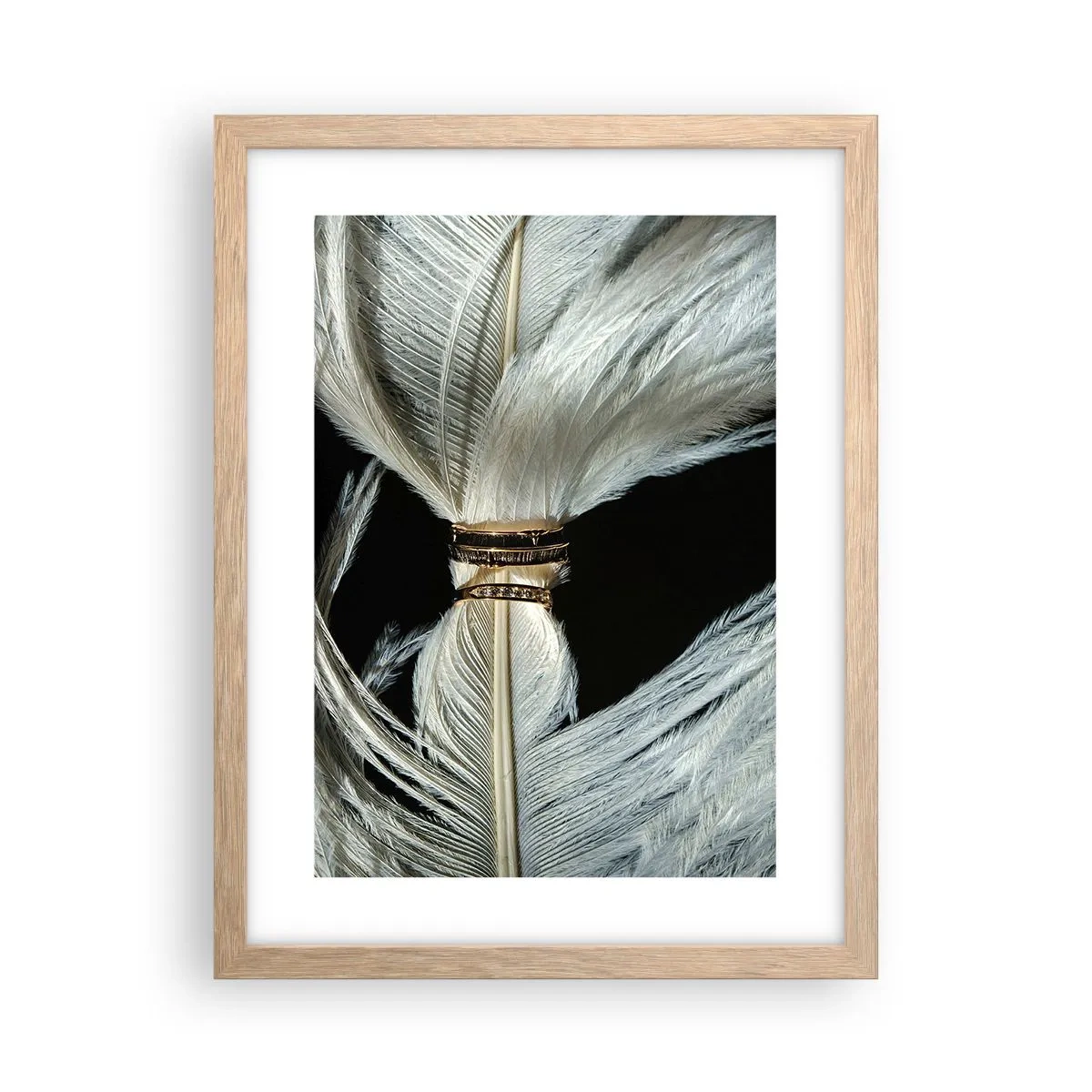 Poszter világos tölgy keretben - ...és nem hagylak el... - 30x40 cm