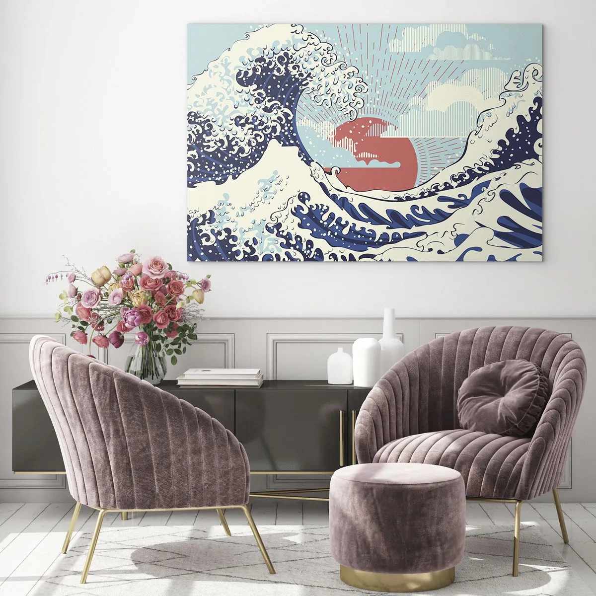 Üveg kép - Japán inspirációból - 100x70 cm