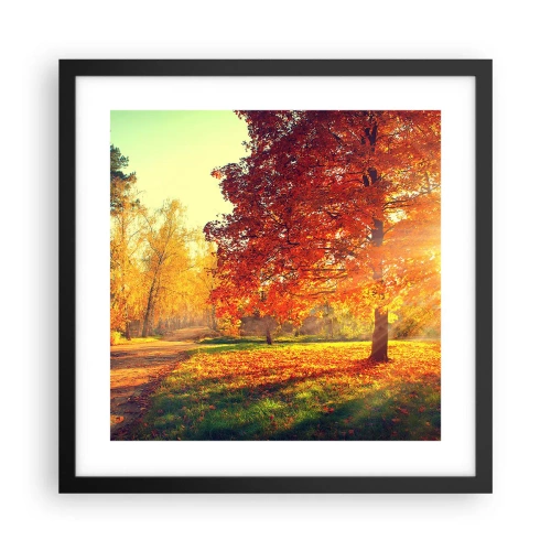 Poszter fehér keretben - A vörös gyönyörű - 40x40 cm