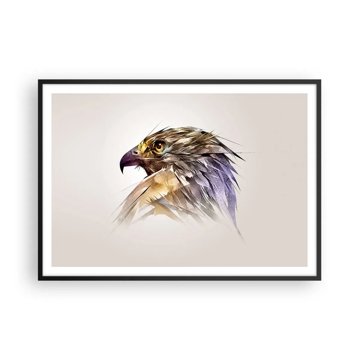 Poszter fehér keretben - Egy harcos portréja - 100x70 cm