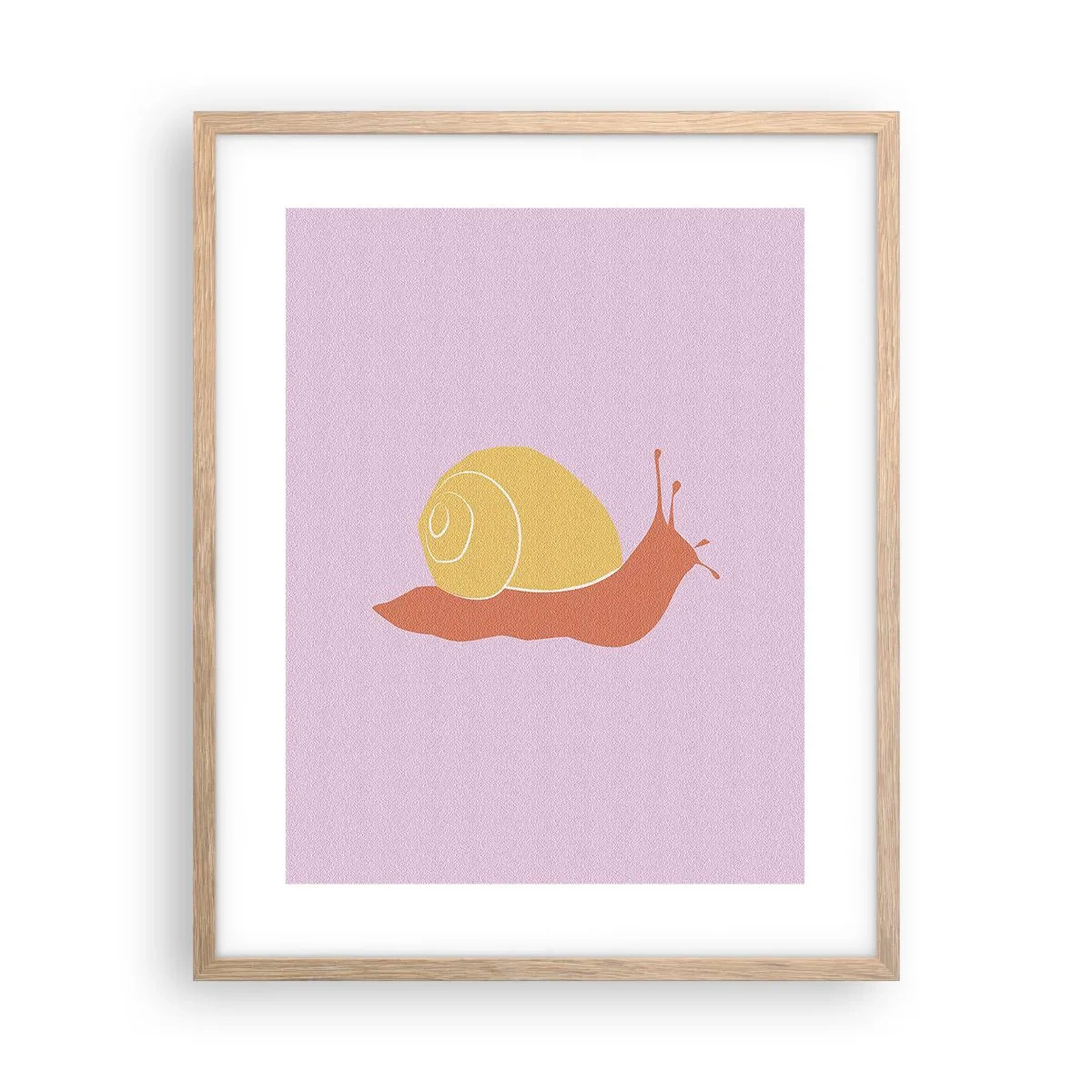 Poszter világos tölgy keretben - Nem kell sietni - 40x50 cm