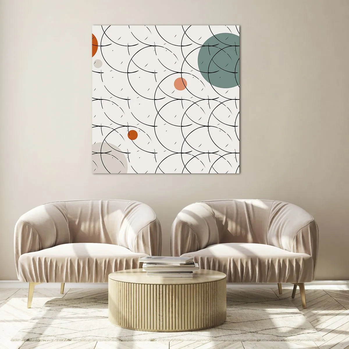 Üveg kép - A pop-art szellemében - 60x60 cm