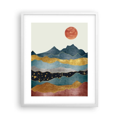 Poszter fekete keretben - A világ keresztmetszete - 40x50 cm