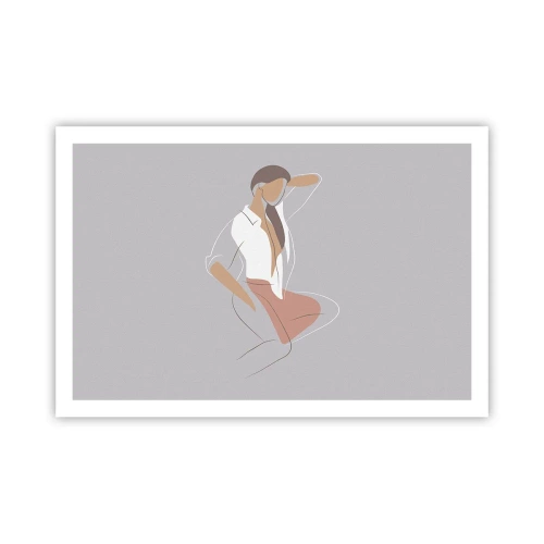 Poszter - Kecsesség kontúrja - 91x61 cm