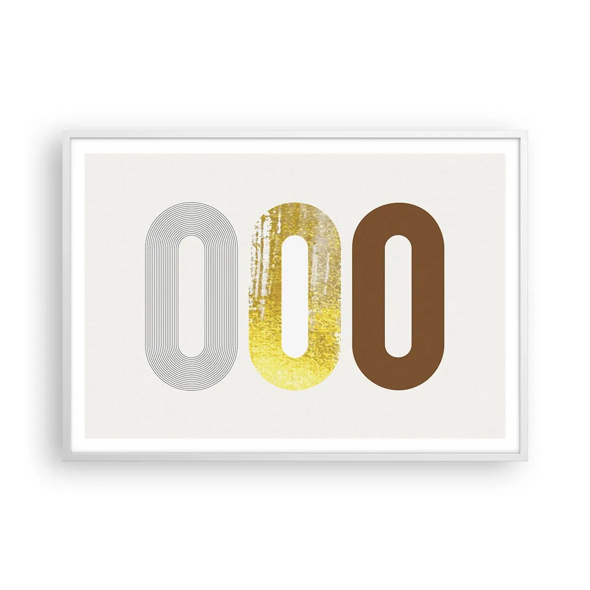 Poszter fekete keretben - Óóó! - 100x70 cm