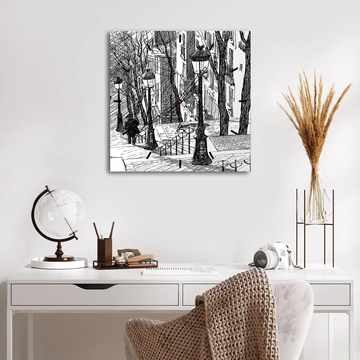 Falióra, Óra - Szerelmi történet, vagy horrorregény? - 40x40 cm