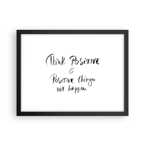 Poszter fehér keretben - Hogyan élj? - 40x30 cm