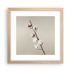 Poszter világos tölgy keretben - A puhaság forrásánál - 30x30 cm