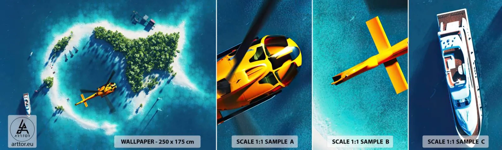 Fotótapéta Minta Standard Eco - Vegyél magadnak egy szigetet - Tájkép, sziget, Strand - 100x30 cm