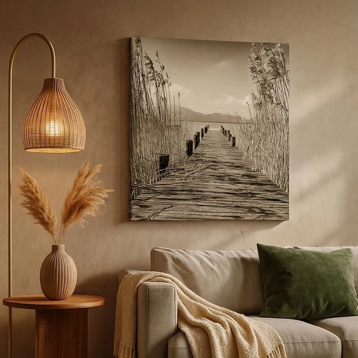 Vászonkép - A fű csendjében - 30x30 cm